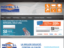 Tablet Screenshot of instalacionesmartel.com